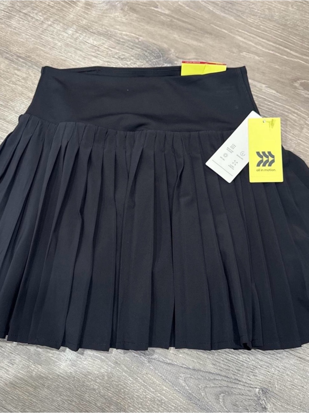 All in Motion Black Pleated Active Skirt- size Small